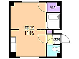 ミヤタハイツ ワンルームの間取図画像