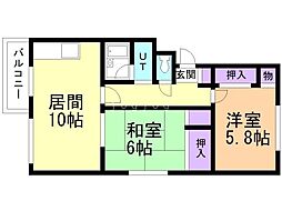 間取図画像 2LDK