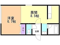 間取図画像 1LDK