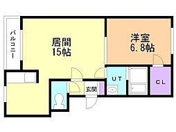 間取図画像 1LDK