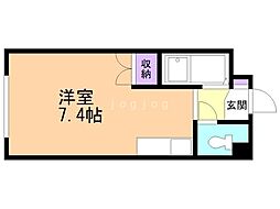 チェスタ麻生 ワンルームの間取図画像