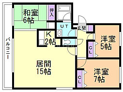 パストラル 3LDKの間取図画像