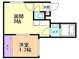 アイアール麻生 1DKの間取図画像