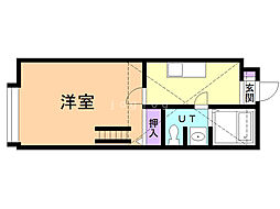 ファインコート2 1Kの間取図画像