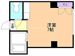 シティプラザ17 ワンルームの間取図画像