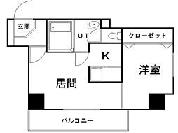 コートビバリッジ 1LDKの間取図画像