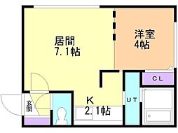 レゴリス27 1LDKの間取図画像