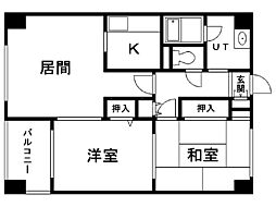 デベックス217 2LDKの間取図画像