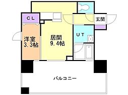 シティホームサッポロステーションフロント 1LDKの間取図画像