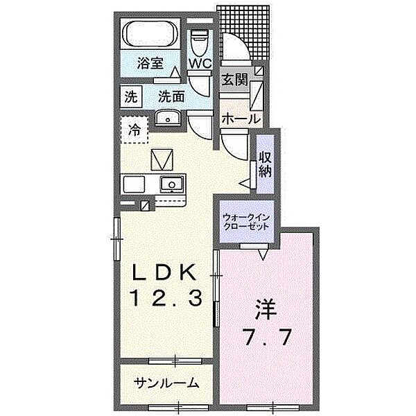 茨城県龍ケ崎市川原代町(賃貸アパート1LDK・1階・50.14㎡)の写真 その2