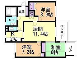 間取図画像 3LDK
