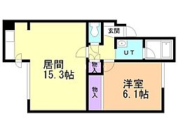 間取図画像 1LDK