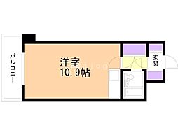 ネオアージュ裏参道 ワンルームの間取図画像