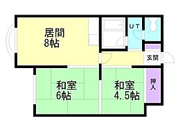間取図画像 2LDK