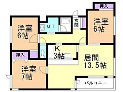 間取図画像 3LDK