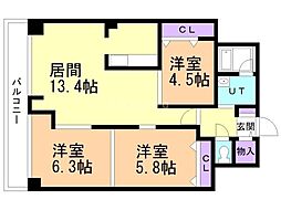 間取図画像 3LDK