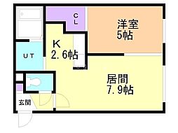 間取図画像 1LDK