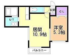 間取図画像 1LDK