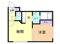 間取図画像 1LDK