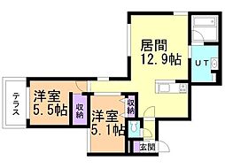 間取図画像 2LDK
