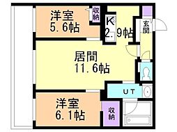 間取図画像 2LDK