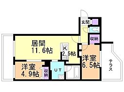 間取図画像 2LDK