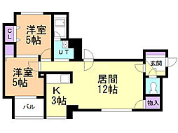 間取図画像 2LDK