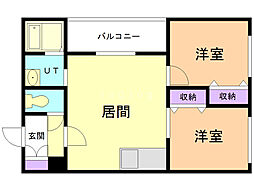 間取図画像 2LDK