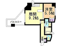クラッセ宮の森ガーデン 1DKの間取図画像