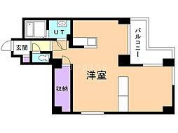 ワールドヒルズサッポロ ワンルームの間取図画像
