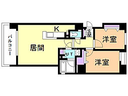 F141 2LDKの間取図画像
