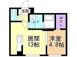 RUMO LUEB(ルーモルーブ) 1LDKの間取図画像