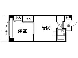 アルファコンフォート札幌 1Kの間取図画像