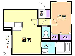 ブリーゼ920 1LDKの間取図画像