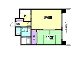 パークレジデンス 1LDKの間取図画像