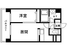 RESIDIAKITA-SANJO 1LDKの間取図画像