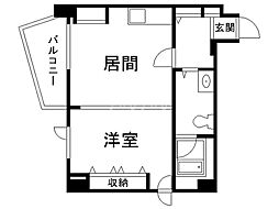 アピレ21 1LDKの間取図画像