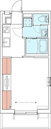 リブリ・ビエント中山 1Kの間取図画像