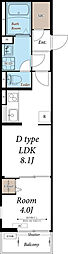 リブリ・鶴ヶ峰3 1LDKの間取図画像