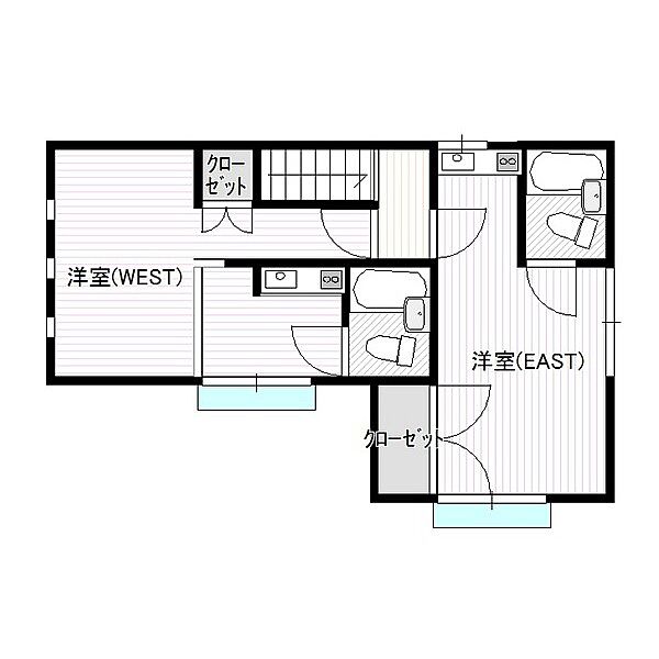 2003.NOA WEST｜埼玉県東松山市松本町２丁目(賃貸アパート1R・2階・13.24㎡)の写真 その2