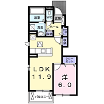 ボニートアンジュクロシェットＡ 103 ｜ 埼玉県熊谷市妻沼453-1（賃貸アパート1LDK・1階・45.03㎡） その2