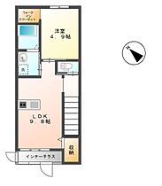 パレット  ｜ 埼玉県行田市佐間１丁目（賃貸アパート1LDK・2階・43.36㎡） その2