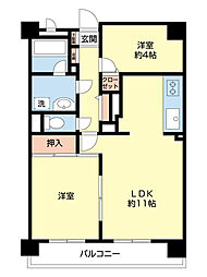 藤和シティコープ坂戸 2LDKの間取図画像