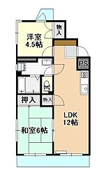 アート東松山 2LDKの間取図画像