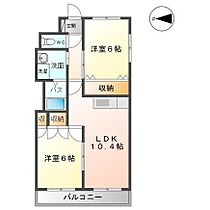 プランドール 201 ｜ 秋田県大仙市大曲川原町（賃貸アパート2LDK・2階・49.50㎡） その2