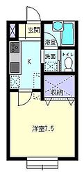 イースト・スター 1Kの間取図画像