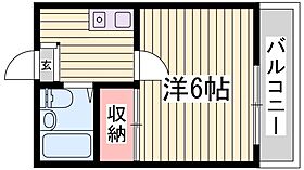 Rinky Garden II  ｜ 兵庫県姫路市同心町（賃貸アパート1K・2階・16.83㎡） その2