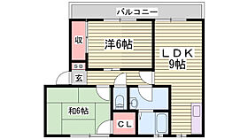 ルミエール東今宿Ａ棟  ｜ 兵庫県姫路市東今宿6丁目（賃貸アパート2LDK・2階・51.40㎡） その2