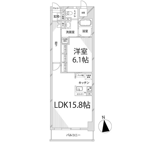 キャッスルコート博労町 ｜兵庫県姫路市博労町(賃貸マンション1LDK・2階・53.86㎡)の写真 その2