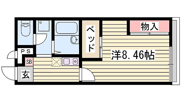 レオパレス今宿ハイツ 102｜兵庫県姫路市東今宿3丁目(賃貸アパート1K・1階・23.18㎡)の写真 その18